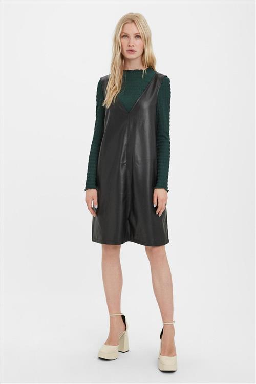 Bella Coated Kjole - Sort - XL - Vero Moda
