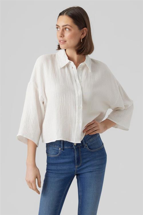 Natali Crop Shirt - Snow White - XS - Vero Moda