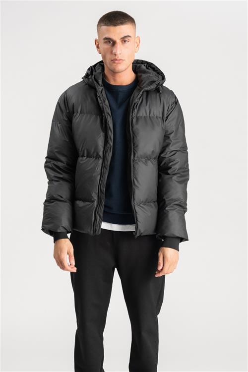 Coated Jakke - Sort - Herre - 2XL - TeeShoppen