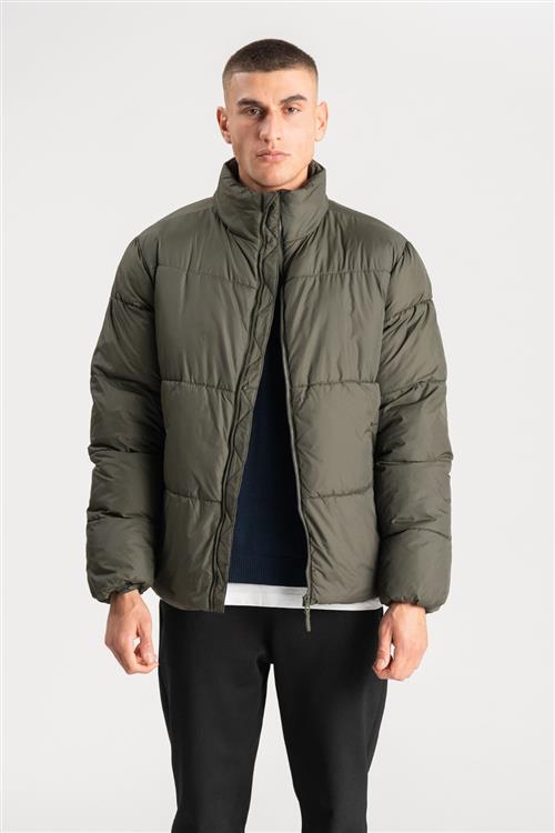 Puffer Jakke - Oliven - Herre - XL - TeeShoppen