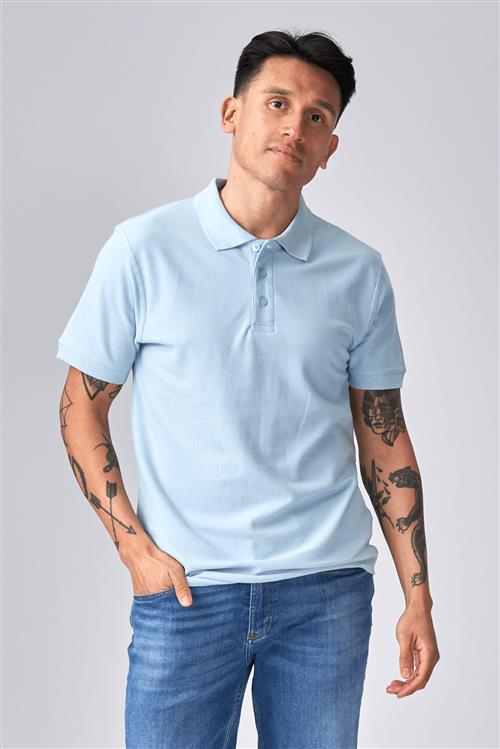 Basic Polo - Lyseblå - Herre - XL - TeeShoppen