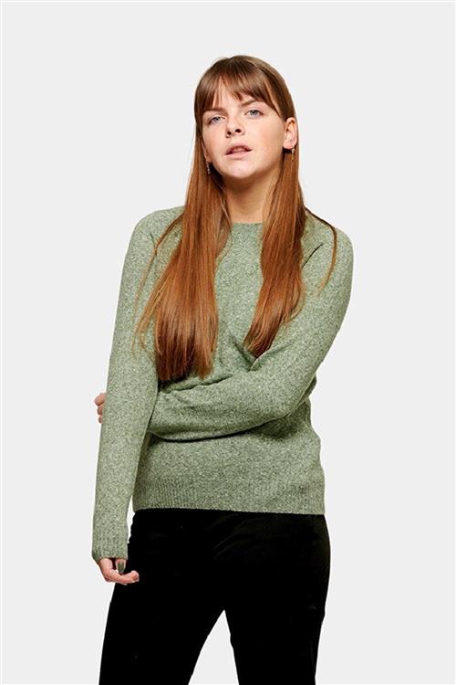 Blød Doffy Strik - Fit Green Melange - Dame - L - Vero Moda