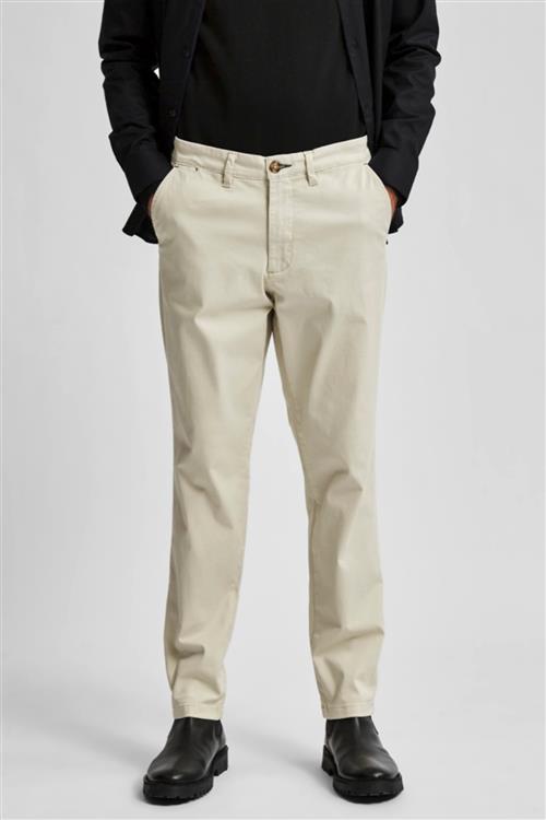 Miles Flex chino pant - Moonstruck (økologisk bomuld) - Herre - 30/30 - Selected Homme