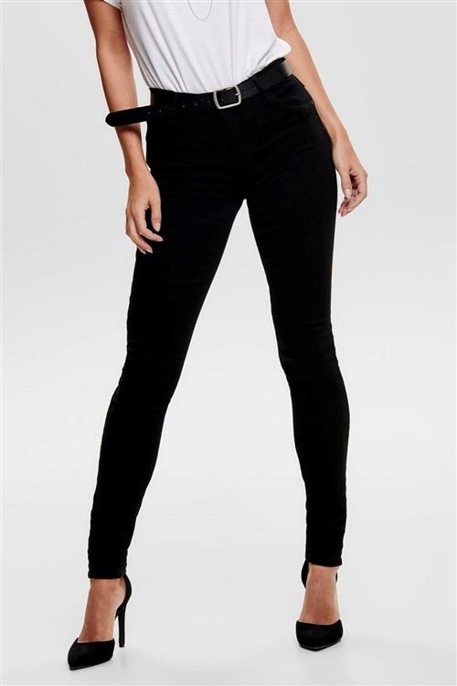 Rain skinny jeans - Sort - Dame - L/34 - ONLY