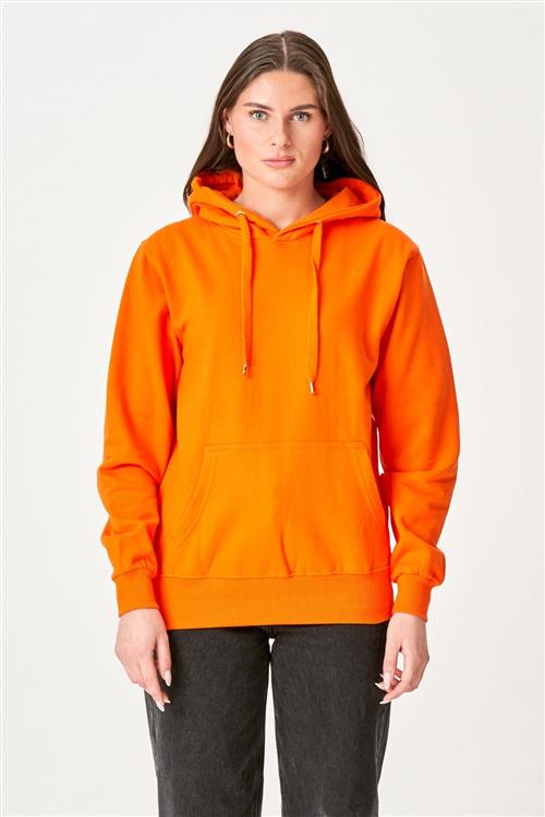 Oversized Hoodie - Orange - Dame - 2XL - TeeShoppen