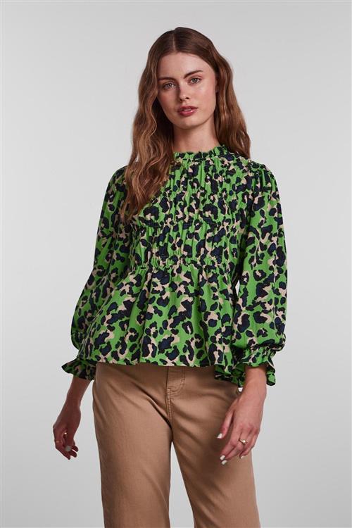 Meline Bluse - Grass Green - M - PIECES