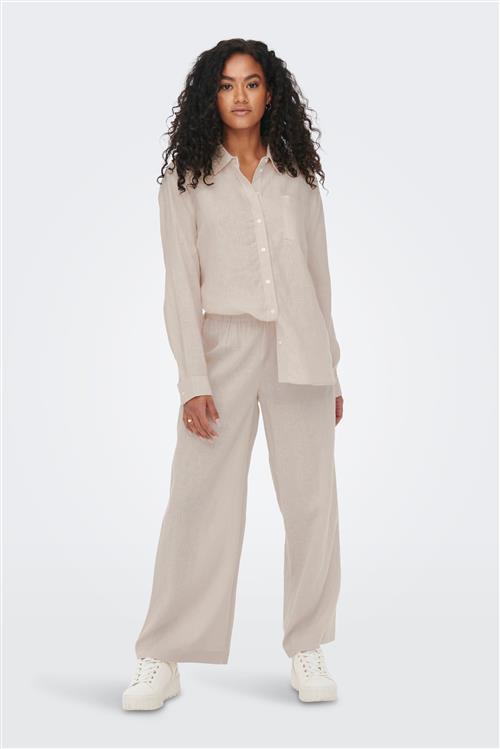 Tokyo Linen Pants - Moonbeam - M/34 - ONLY