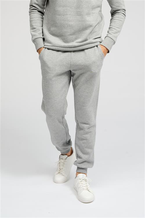 Basic Sweatpants - Lys Grå Melange - Herre - XL - TeeShoppen