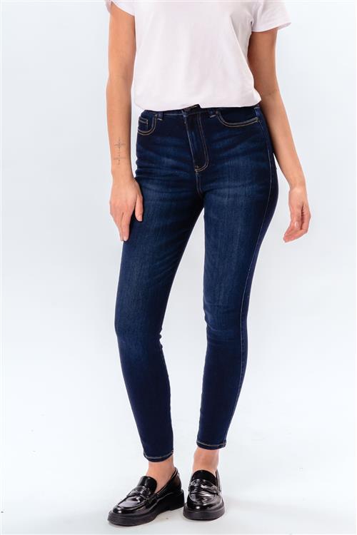 Originale Performance Skinny Jeans - Dark Blue Denim - Dame - M/32 - TeeShoppen