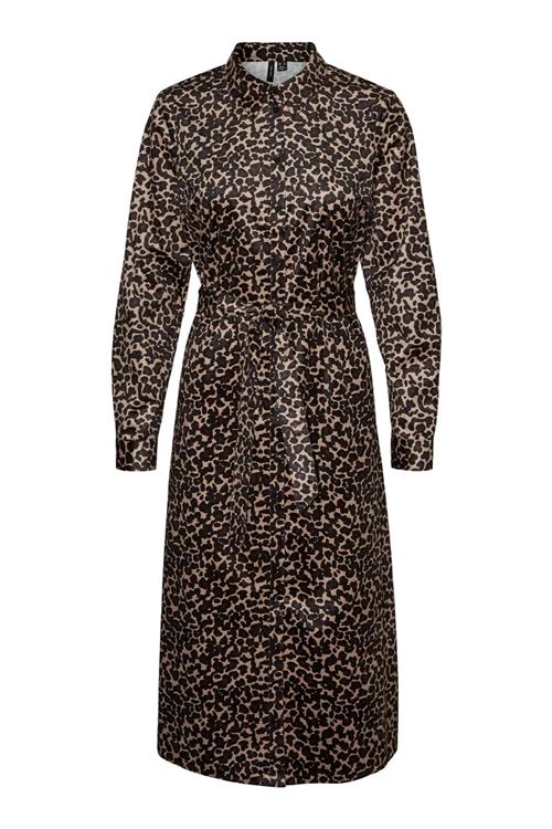 Ida Calf Skjorte Kjole - Leo Silver Mink - M - Vero Moda