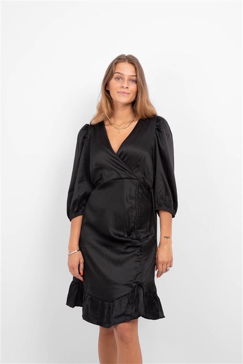 Essi 3/4 Kort Kjole - Sort - S - Vero Moda