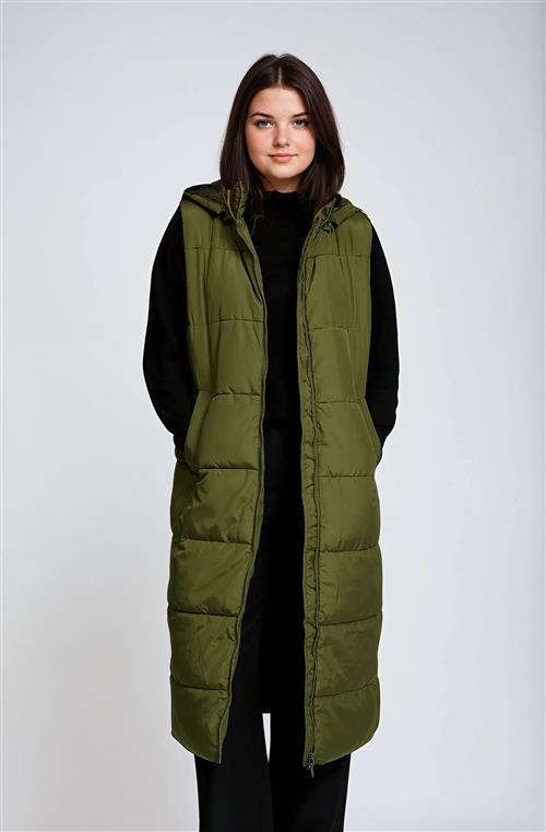 Rebecca Vest - Mørkegrøn - Dame - XS - TeeShoppen