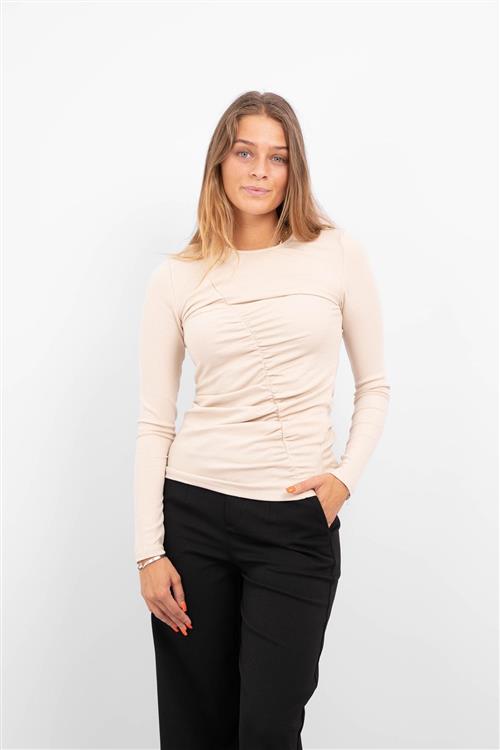 Jamie Langærmet Top - Sandshell - Herre - M - Object