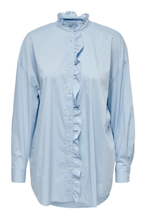Sofia Frill Bluse - Airy blue - L - ONLY