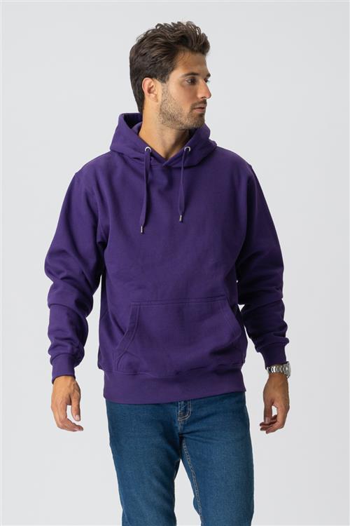 Basic Hoodie - Lilla - Herre - 3XL - TeeShoppen