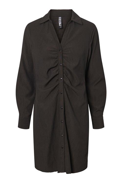Anne Langærmet Kjole - Sort - XL - PIECES