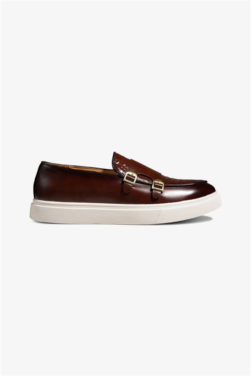 Loafers med spænde - Brun - 46 - TeeShoppen