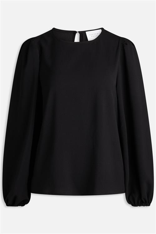 Vella Long Sleeve Bluse - Sort - Dame - XS - Sisters Point