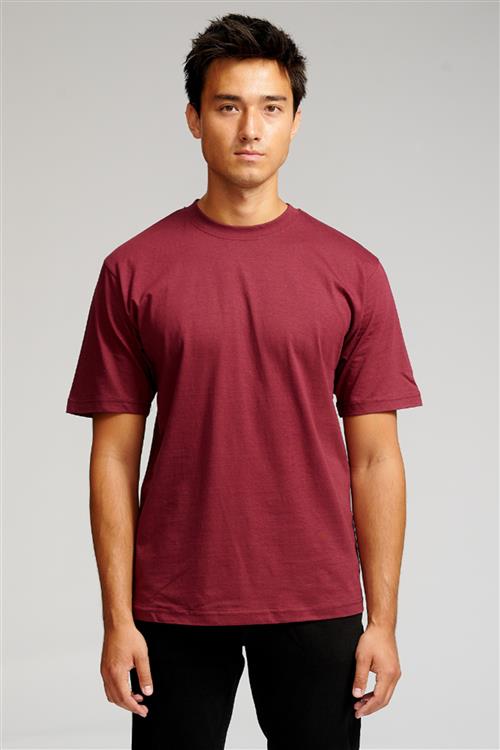 Oversized T-shirt - Bordeaux - Herre - 2XL - TeeShoppen
