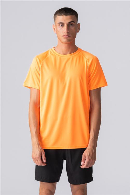 Trænings T-shirt - Orange - Herre - 2XS - TeeShoppen