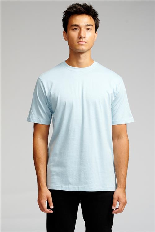 Oversized T-shirt - Sky Blå - Herre - S - TeeShoppen