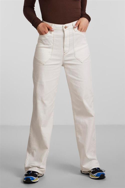 Noah Ultra High-waist Jeans - Hvid - Dame - 31/30 - PIECES