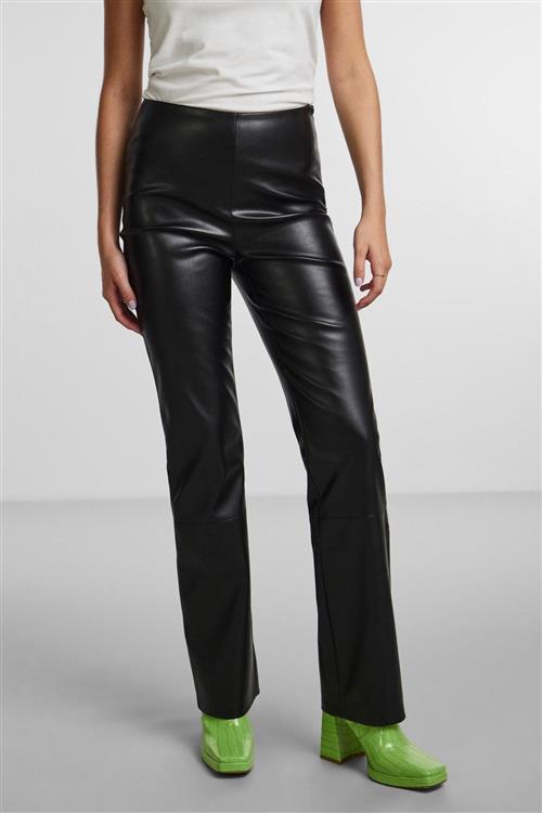 Molla High Waist Bukser - Sort - M - PIECES