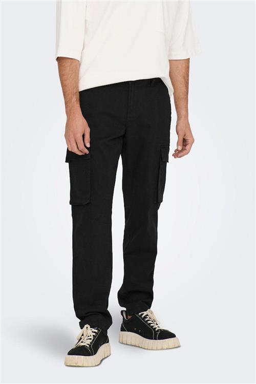 Next Cargo Pants - Sort - Herre - 33/30 - Only & Sons