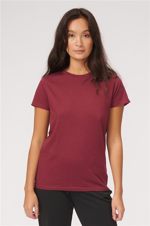Basic T-shirt - Bordeaux - L - TeeShoppen