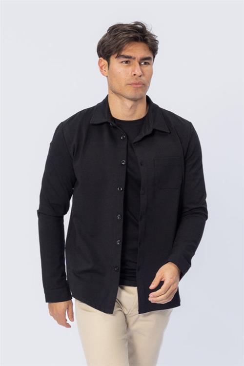 Performance Overshirt - Sort - L - TeeShoppen