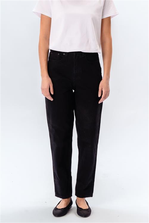 Originale Performance Mom Jeans - Black Denim - Dame - 31/30 - TeeShoppen