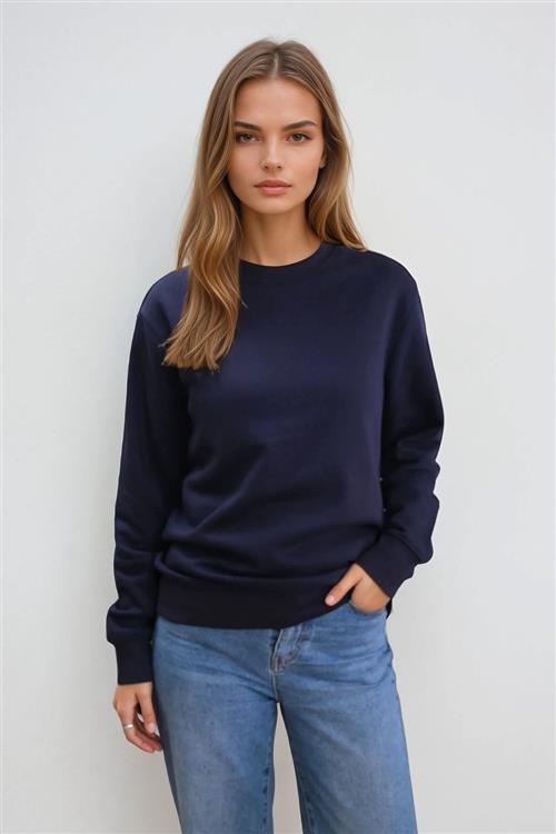 Essentiel Crewneck - Navy - L - TeeShoppen