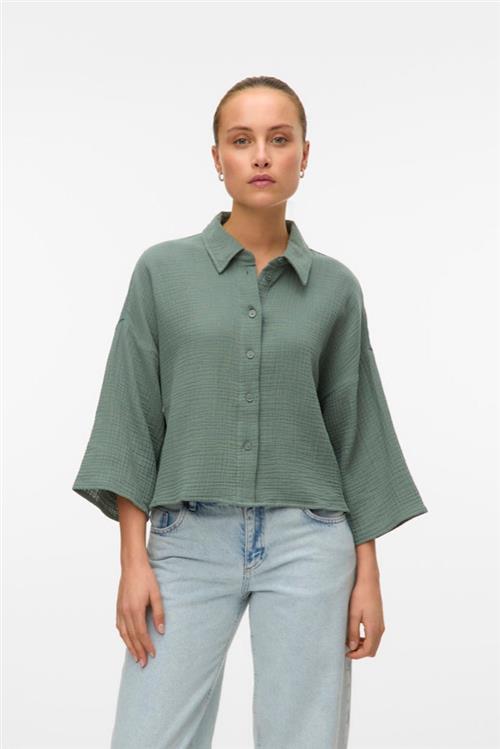 Natali Crop Shirt - Laurel Wreath - XL - Vero Moda