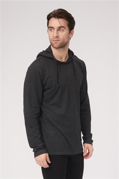 Light hoodie - Mørke Grå - Herre - L - TeeShoppen