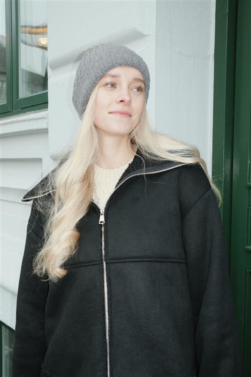 Ribbed Beanie - Mørkegrå - One Size - TeeShoppen