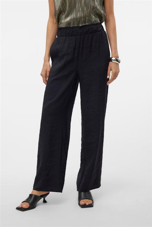 Queeny Regular Pants - Sort - Regular fit - M - Vero Moda