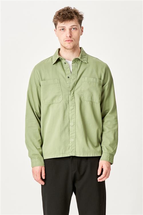 Alex Skjorte Regular Fit - Lys Olivengrøn - Regular fit - S - TeeShoppen