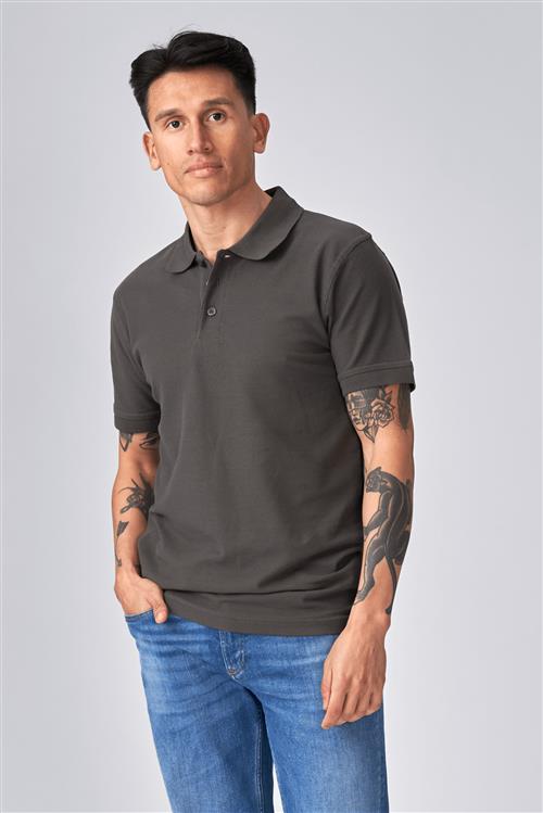 Basic Polo - Mørke Grå - Herre - S - TeeShoppen