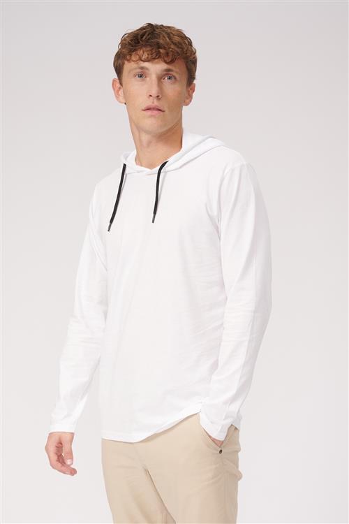 Light hoodie - Hvid - Herre - L - TeeShoppen
