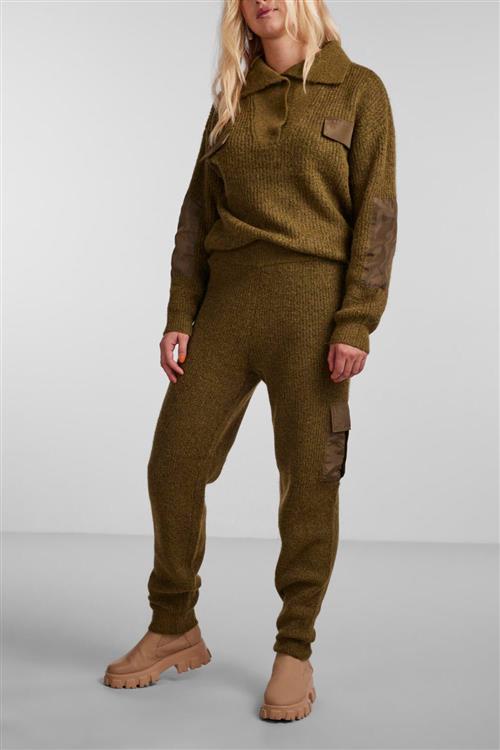 Naura Knit Pants - Fir Green - XL - PIECES