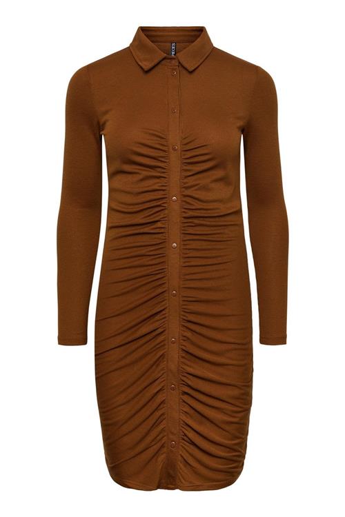 Norma Long Sleeve Dress - Brun - Dame - XL - PIECES