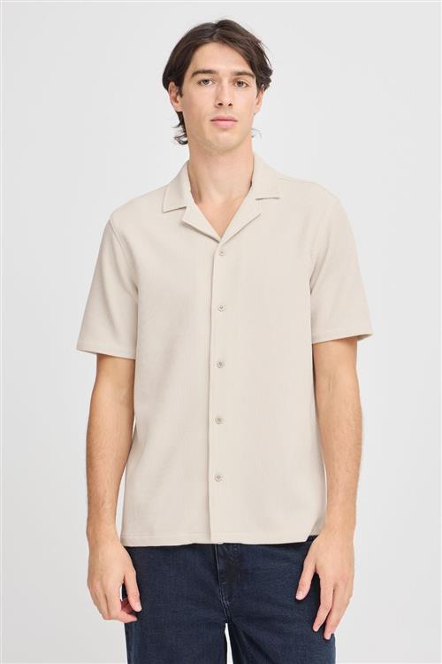 Strikket Skjorte - Beige - 2XL - TeeShoppen