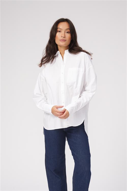 Relaxed Shirt - Hvid - Dame - XL - TeeShoppen