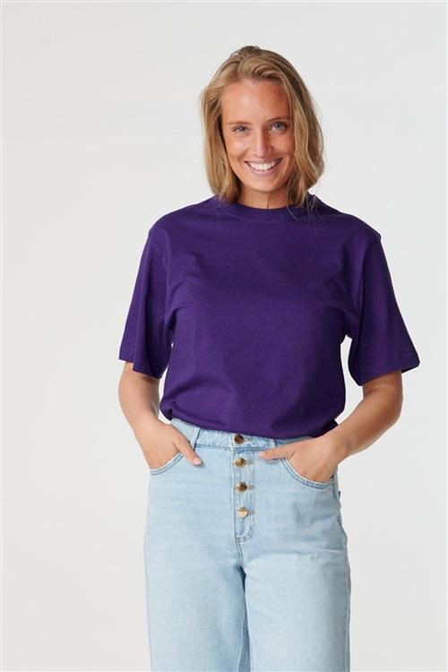 Oversized t-shirt - Violet - Dame - 2XS - TeeShoppen