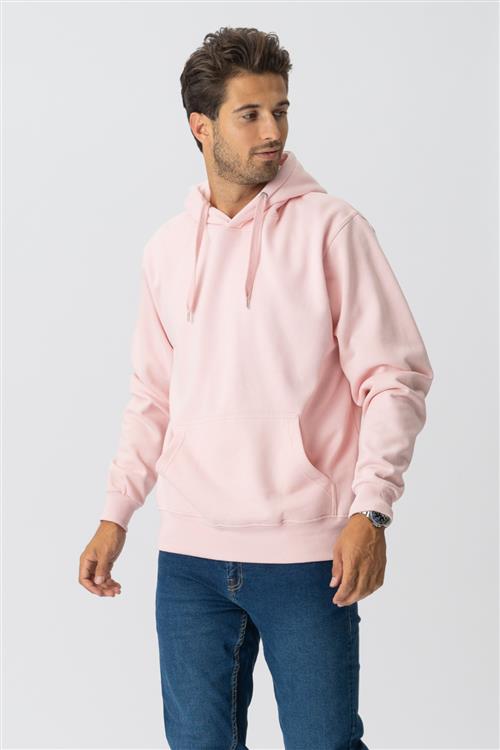 Basic hoodie - Lyserød - Herre - 3XL - TeeShoppen