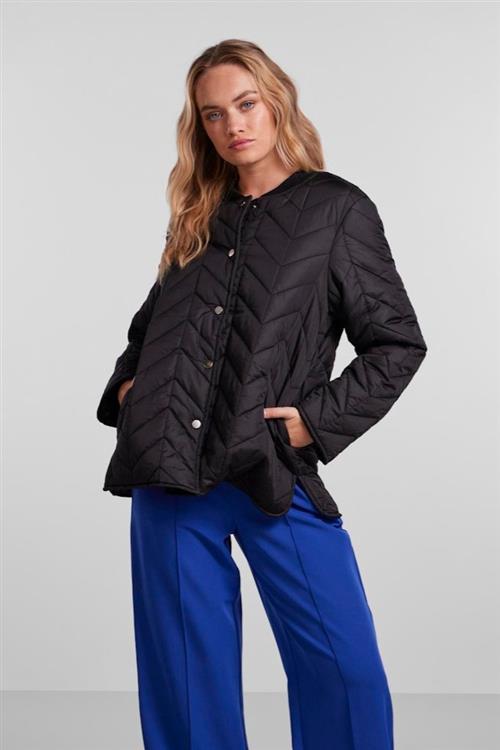 Fawn Short Quilted Jacket - Black - 2XL - PIECES