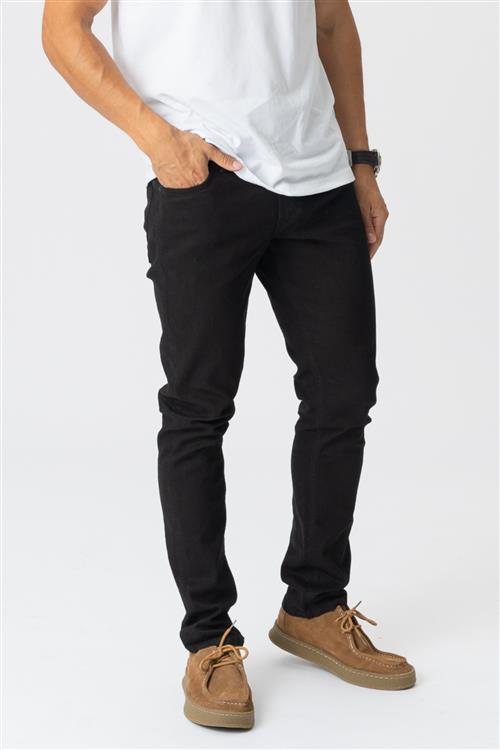 Originale Performance Jeans (Slim) - Black Denim - Slim fit - Herre - 32/32 - TeeShoppen