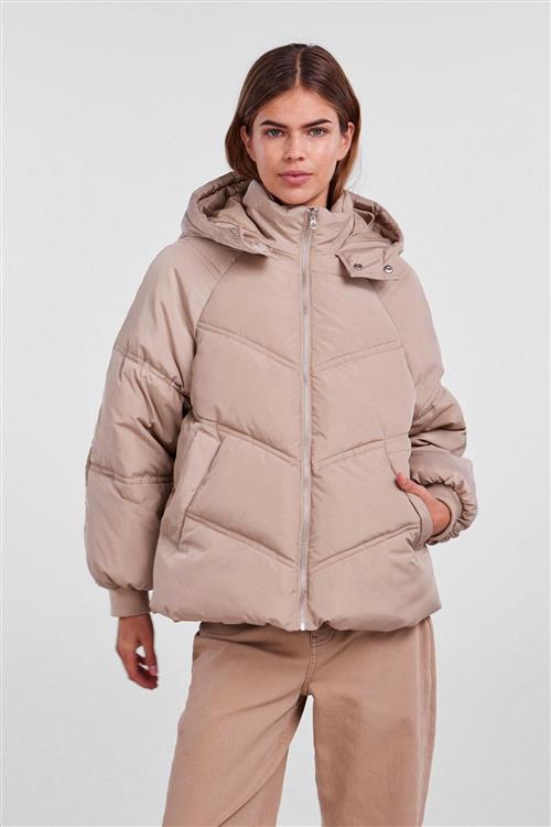 Neli City Puffer Jakke - Silver Mink - Dame - XL - PIECES