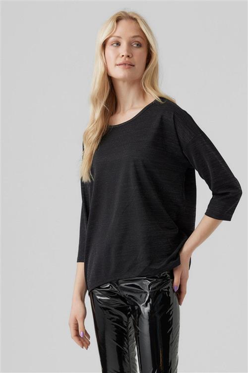 Herrena Lurex Bluse - Sort - S - Vero Moda