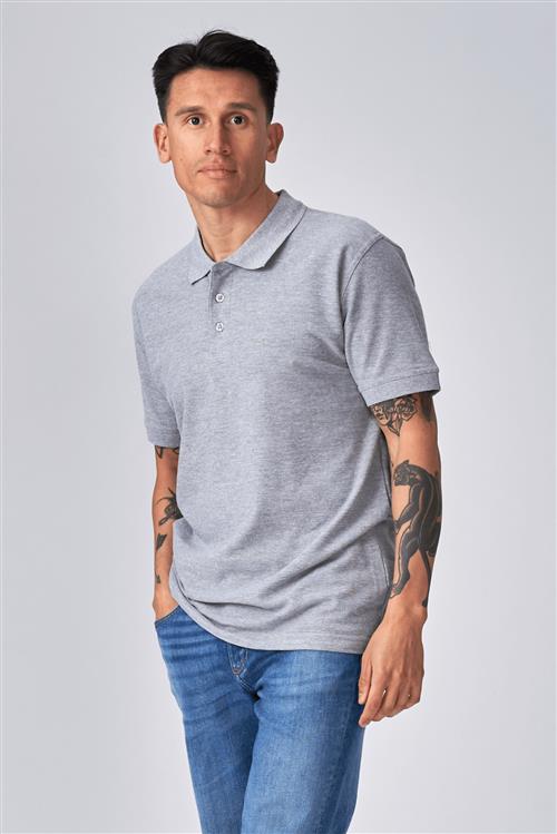 Basic Polo - Lyse Grå - Herre - XS - TeeShoppen